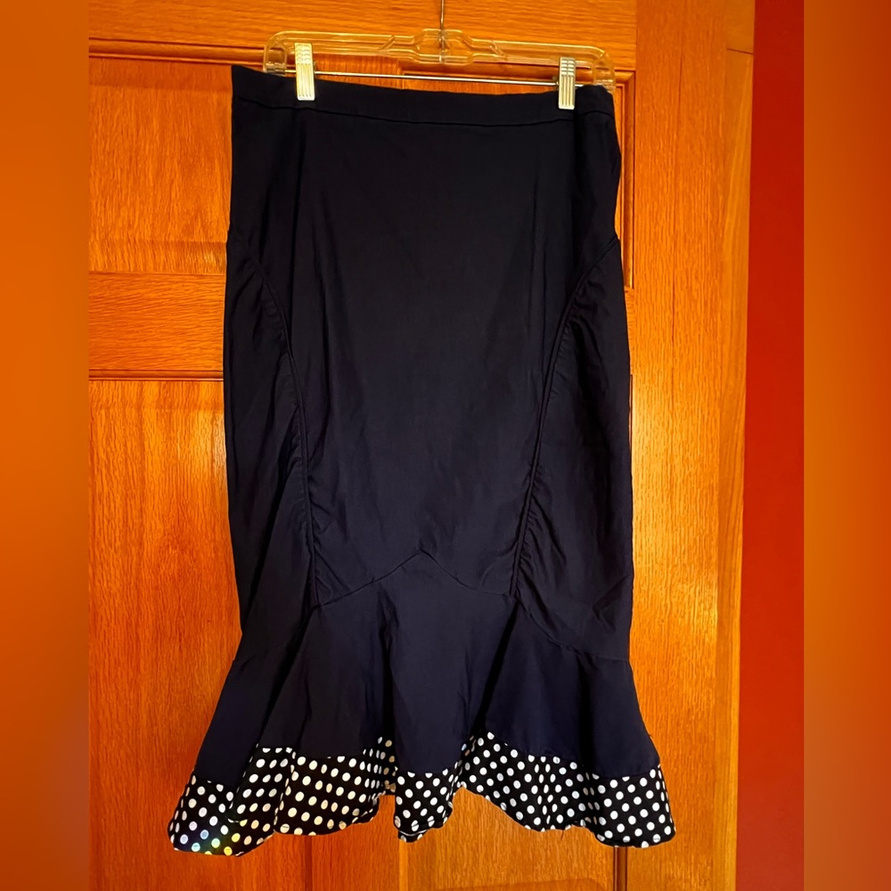 Belle Poque mermaid skirt Size L Navy Blue